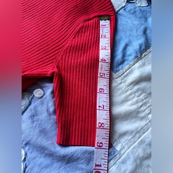 Forever New Womens Red Ruffle Cleo Mini Knit Christmas Holiday Party Dress 2 - Picture 9 of 14